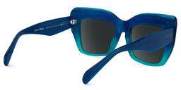 Charmaine Cat Eye Blue-Green Glasses3