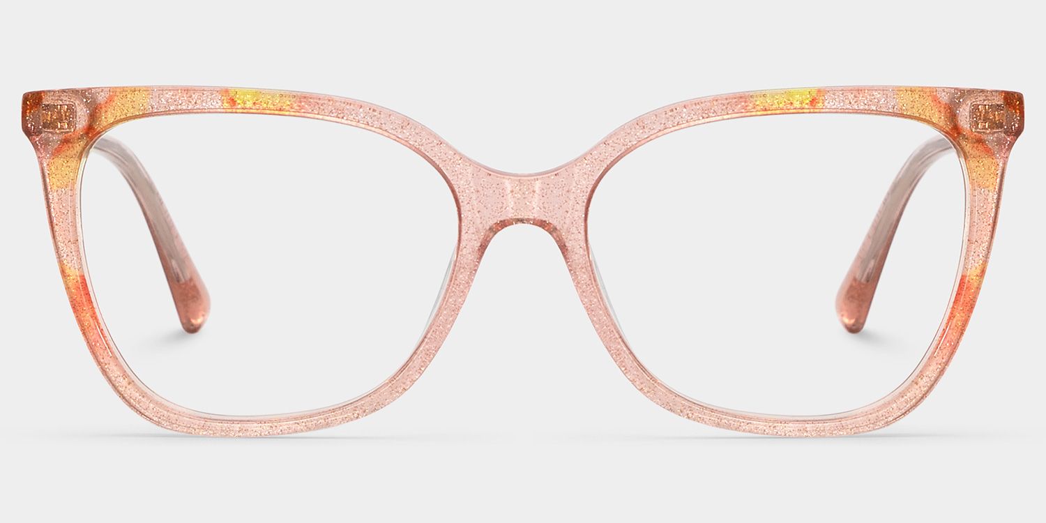 Jolie Pink Butterfly Gradient Frame Glasses | ZEELOOL1