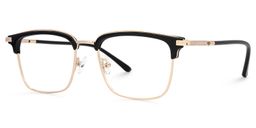 Peeples Browline Black Glasses1