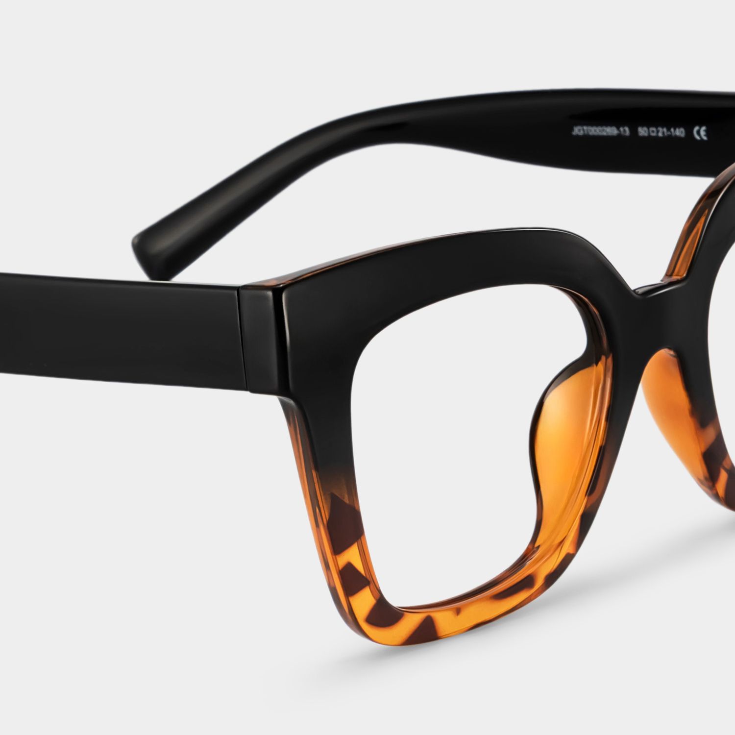 Malcolm Square Burnt Umber Glasses | Zeelool Optical4