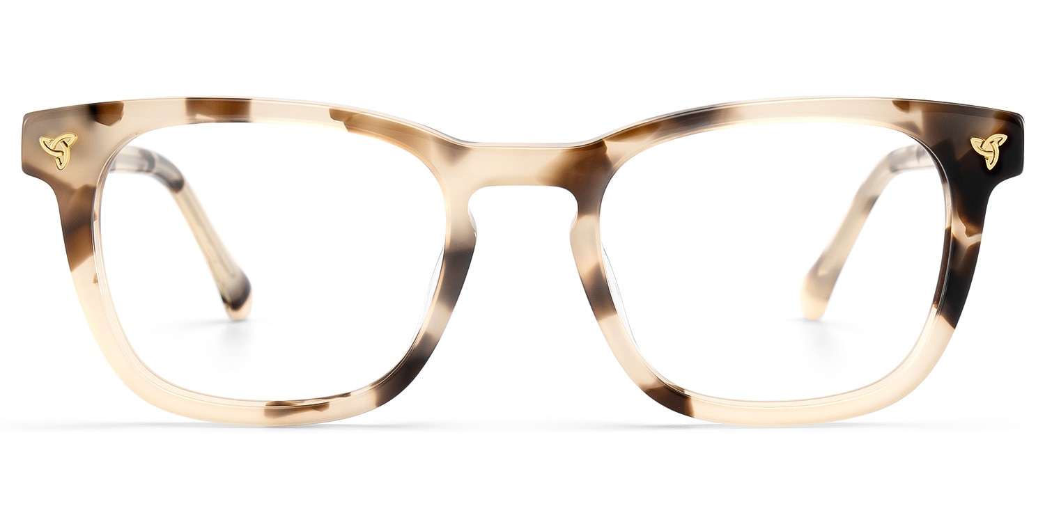 Heather Brown フレーム付き Heather Brown Frame Glasses with Square