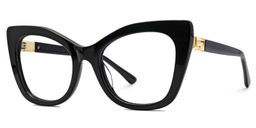Vela Cateye Black Glasses1