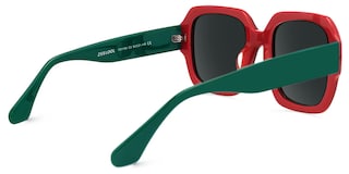Katty Square Green Glasses3