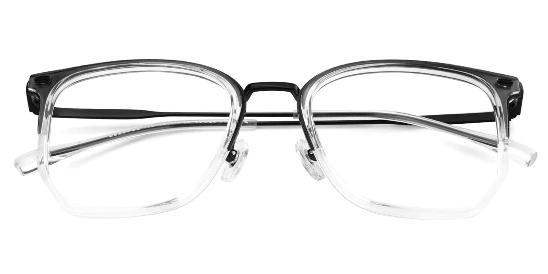 Roque Mixed-material Geometric Crystal Frame Glasses | Zeelool1
