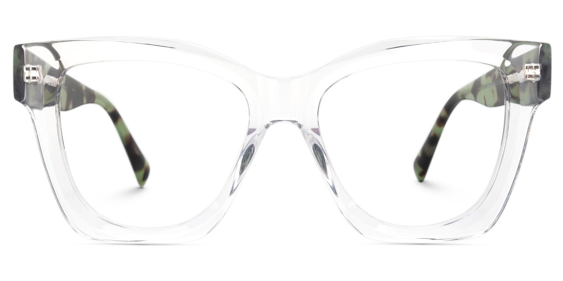 Square Augusta Crystal Glasses deals -Zeelool Glasses1
