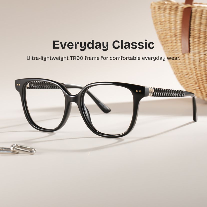 Clara Black Cat eye Glasses