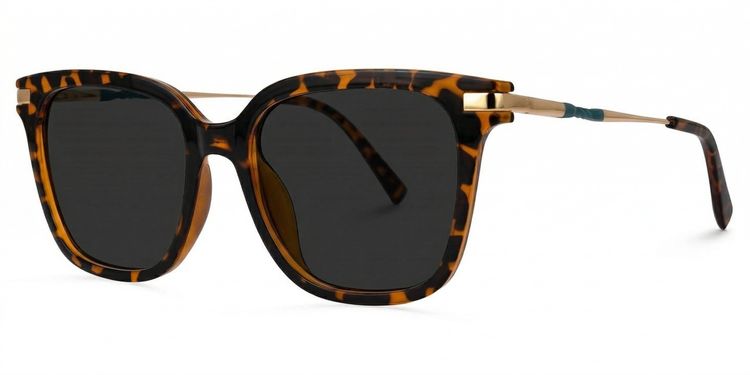 Jacqui Tortoise Rectangle Sunglasses