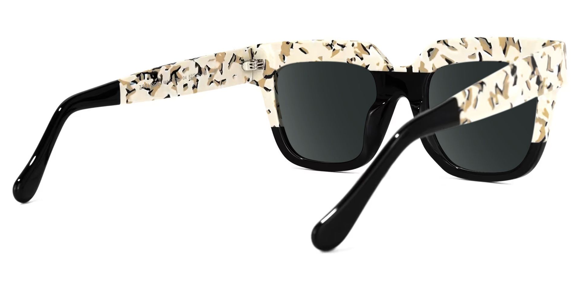 Carolann Square Black Frame Sunglasses | Zeelool Optical3