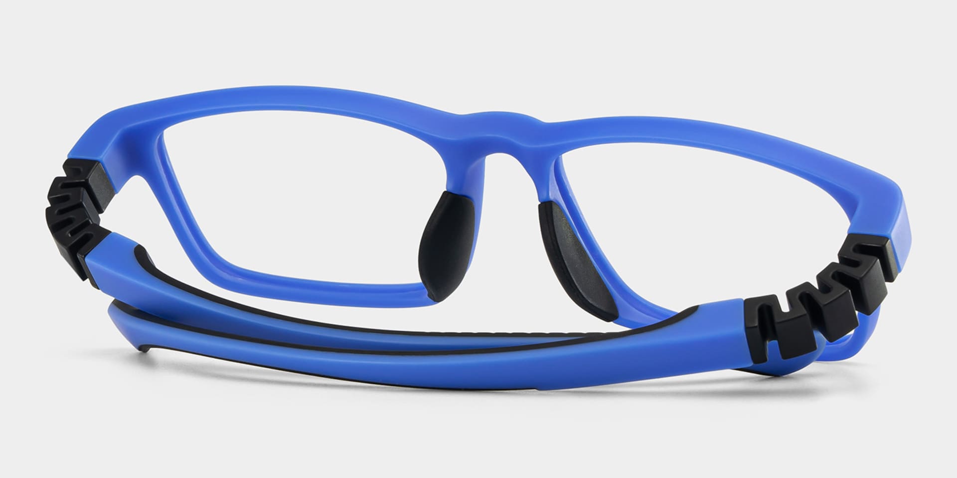 Kids Rectangle Blue Amaker Frame Glasses | Zeelool3