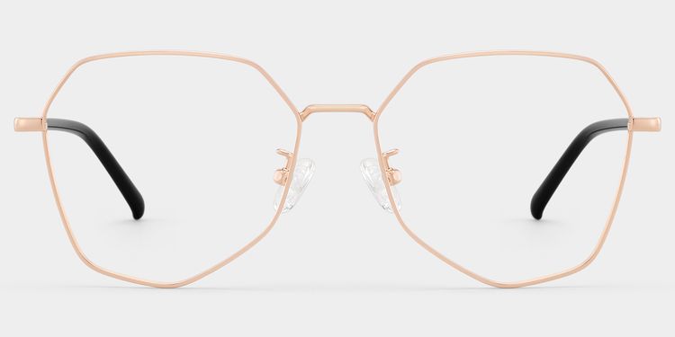 Bivins Geometric Gold Glasses