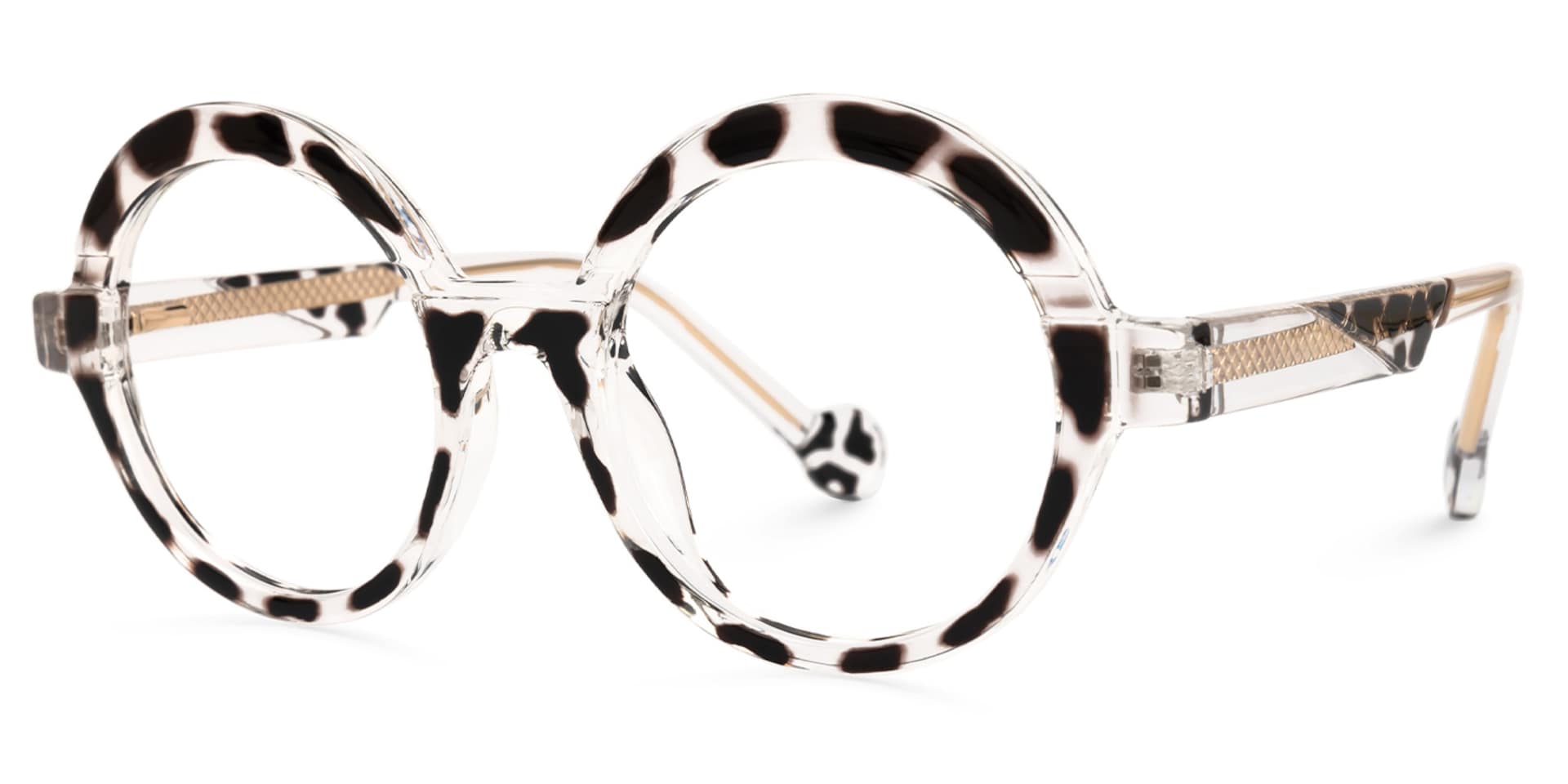 Shermier Round Two-Tone Glasses1