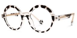 Shermier Round Two-Tone Glasses1