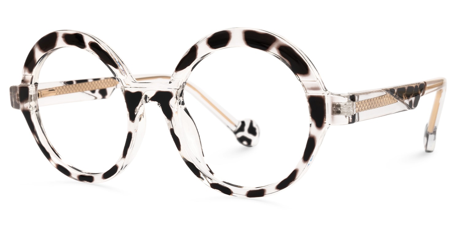 Shermier Round Two-Tone Glasses1