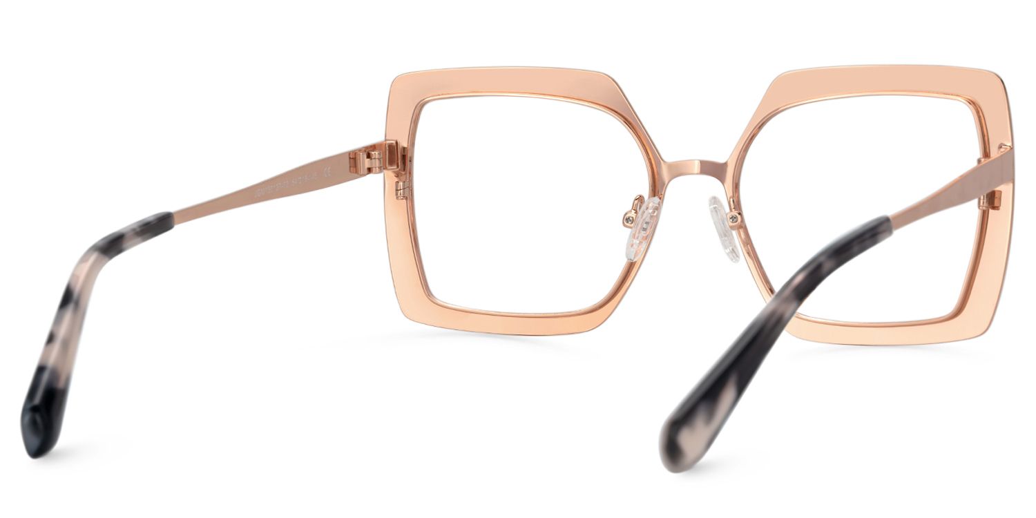 Women Square Sharron Houndstooth Glasses | Zeelool3