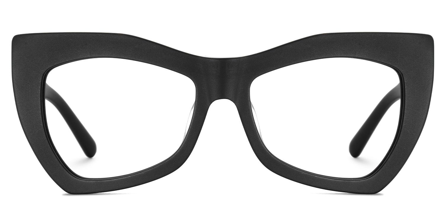 Bernita Geometric Black Glasses | Zeelool Glasses0