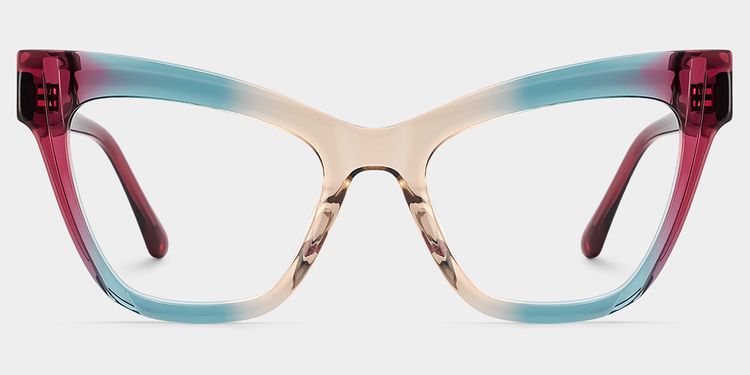 Saucie Cateye Multicolor Glasses