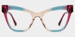 Saucie Cateye Multicolor Glasses0