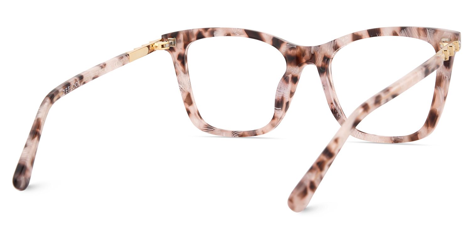 Women's Square Tortoise Frame Glasses5