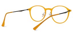 Dolores Round Yellow Glasses3