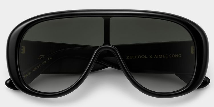 The Shield Black Aviator Glasses