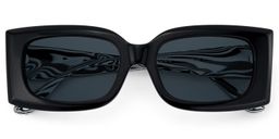 Orduno Black Rectangle Sunglasses1