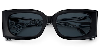 Orduno Rectangle Black Sunglasses1