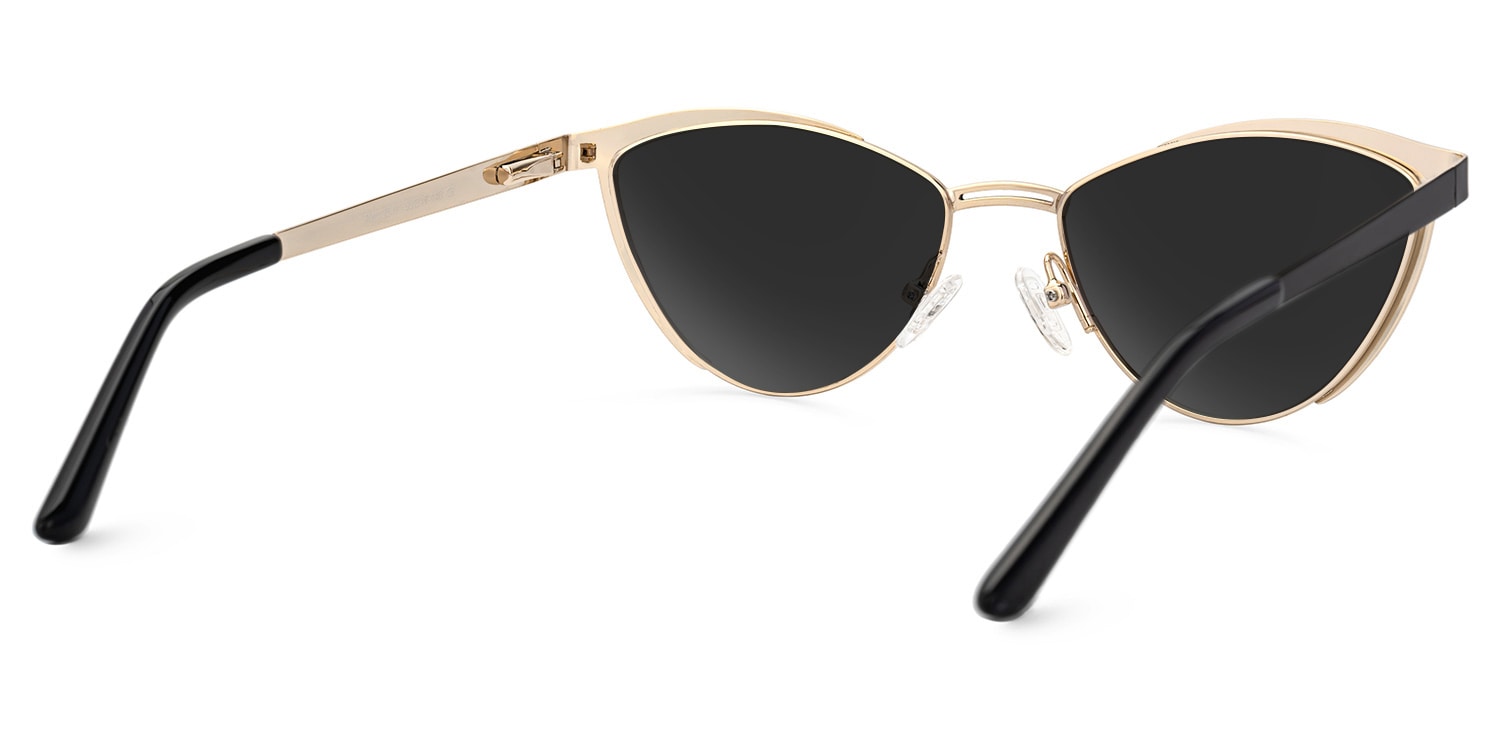 Sydney Cat Eye Black Sunglasses | Zeelool Glasses3