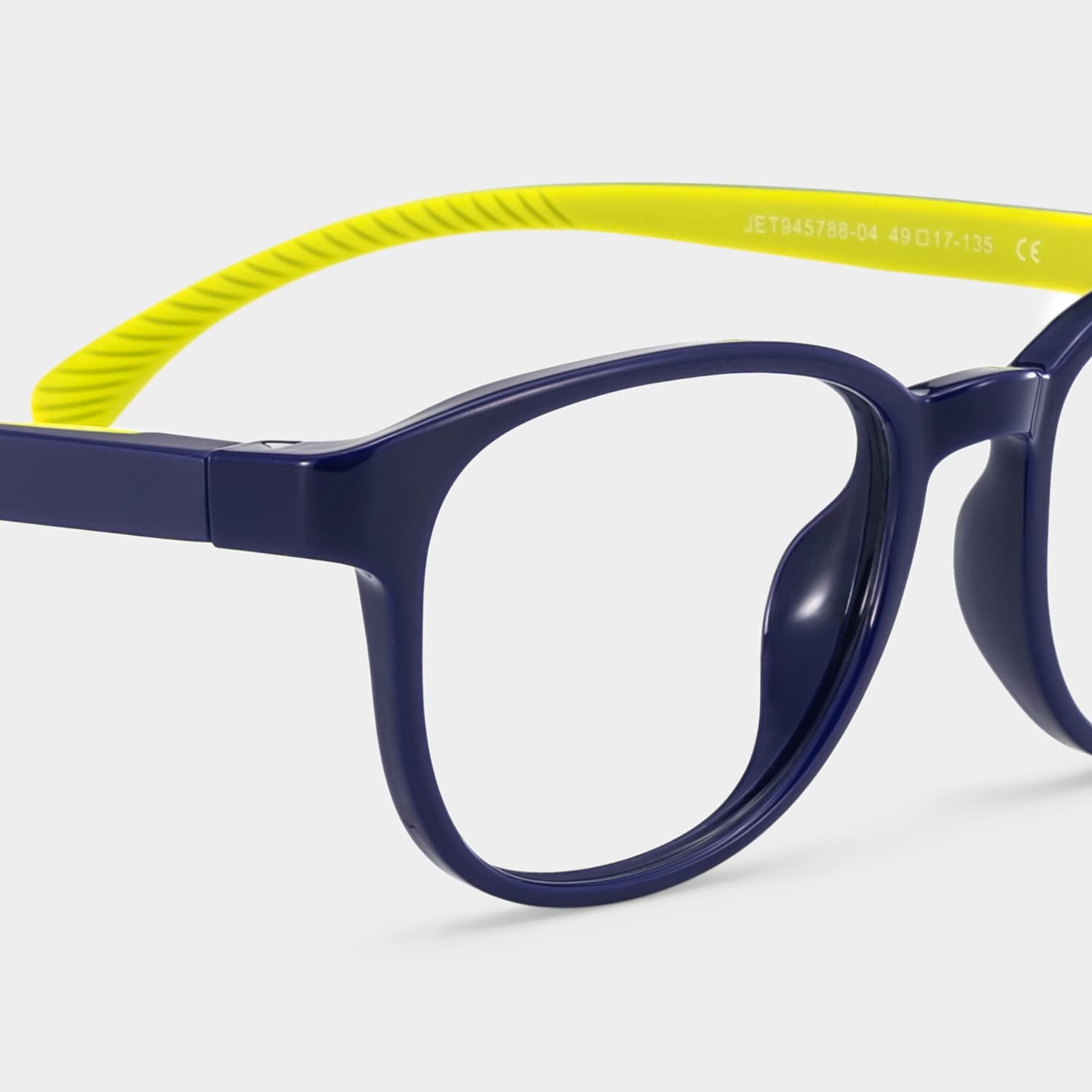 Dale  Round Blue Yellow Glasses5