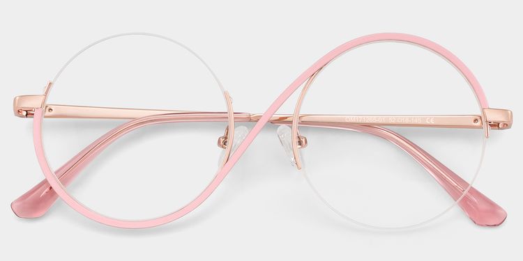 Flozif Round Pink Glasses