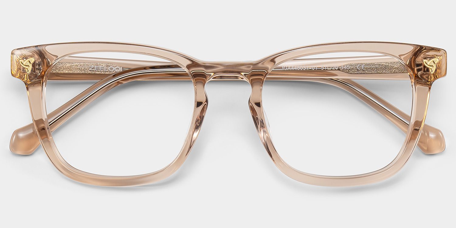 Heather Brown Frame Glasses with Square Frame Online | ZEELOOL2