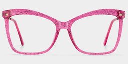 Isaebella Bright-Pink Butterfly Glasses0
