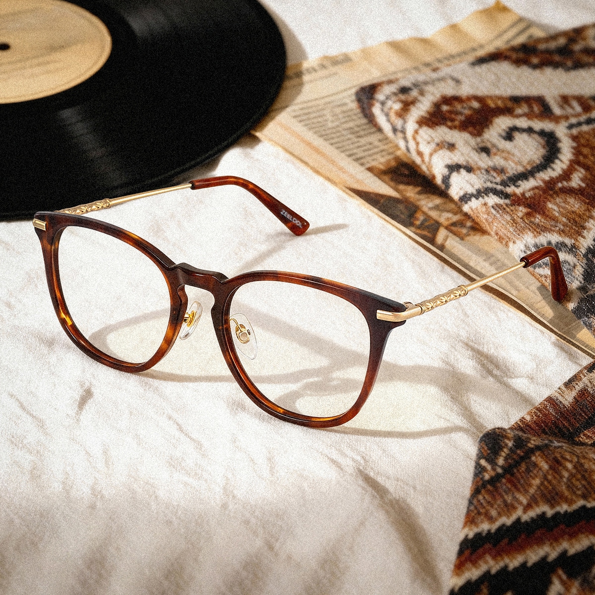 Laura Square Tortoise Glasses