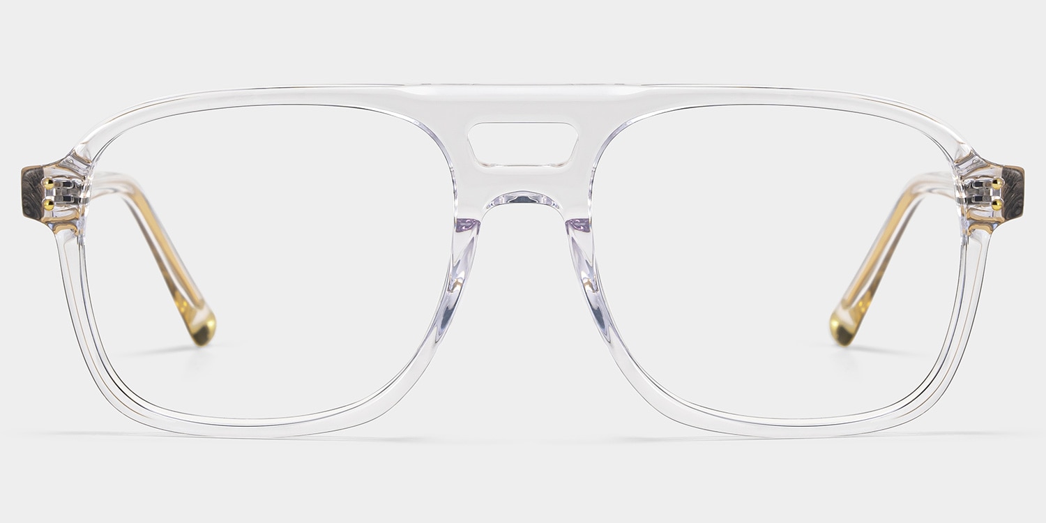 Athena Black Frame Glasses with Aviator Frame Online | ZEELOOL