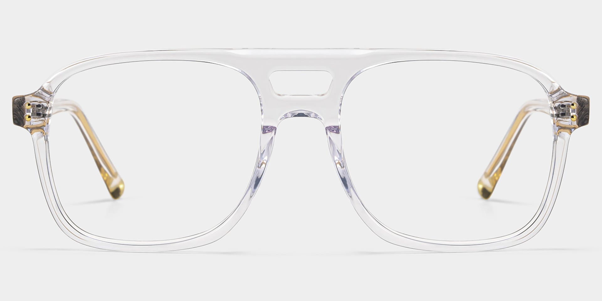 Athena Crystal Frame Glasses with Aviator Frame Online | ZEELOOL3