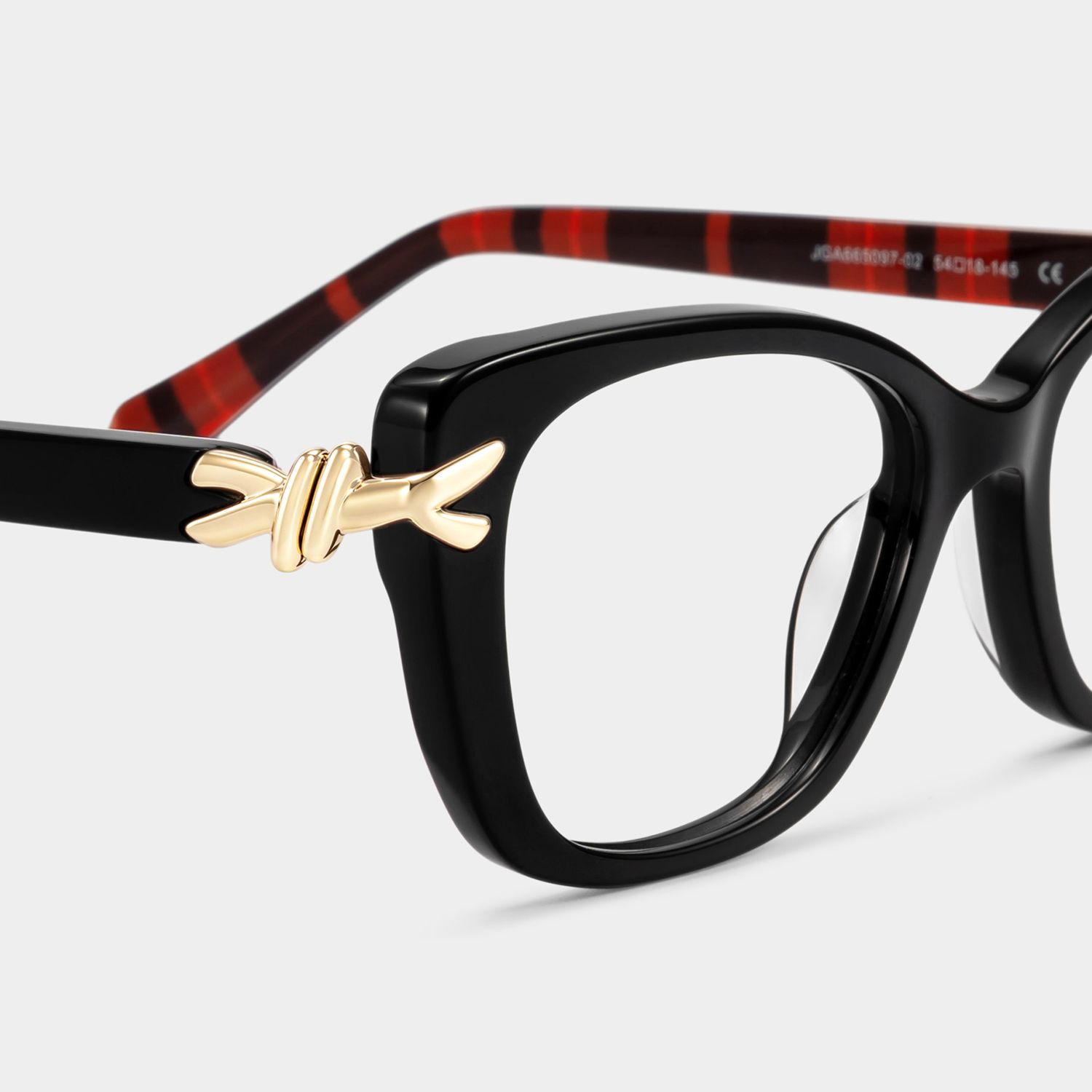 Isolde Black Cat-Eye Glasses | ZEELOOL5