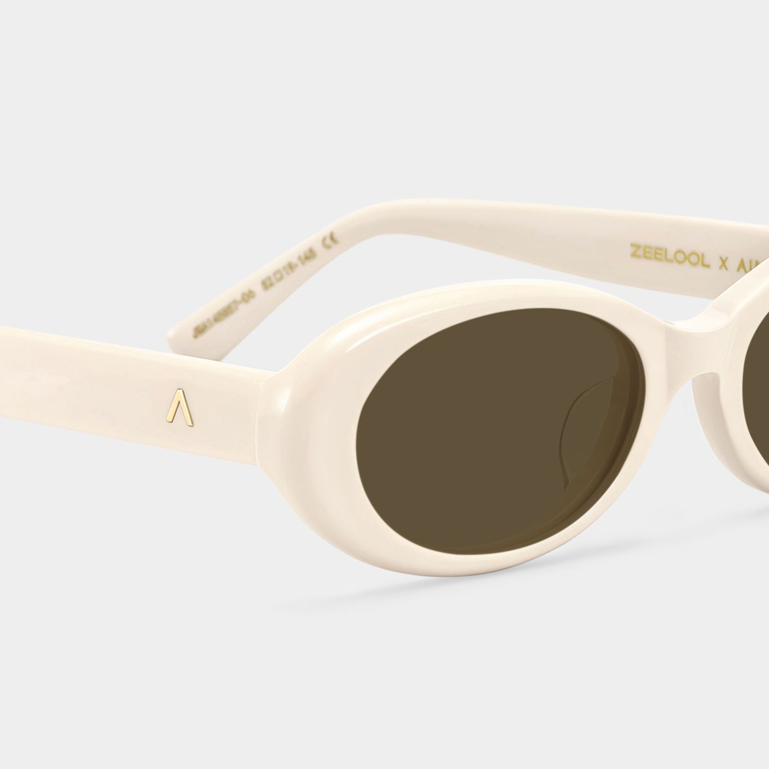 ZEELOOL x Aimee Song The 90s White Oval Sunglasses5