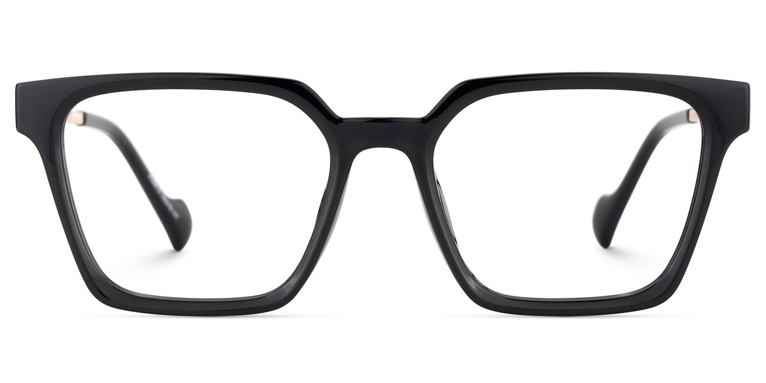 Mabel Eyeglasses in Square Black Frame | Zeelool1