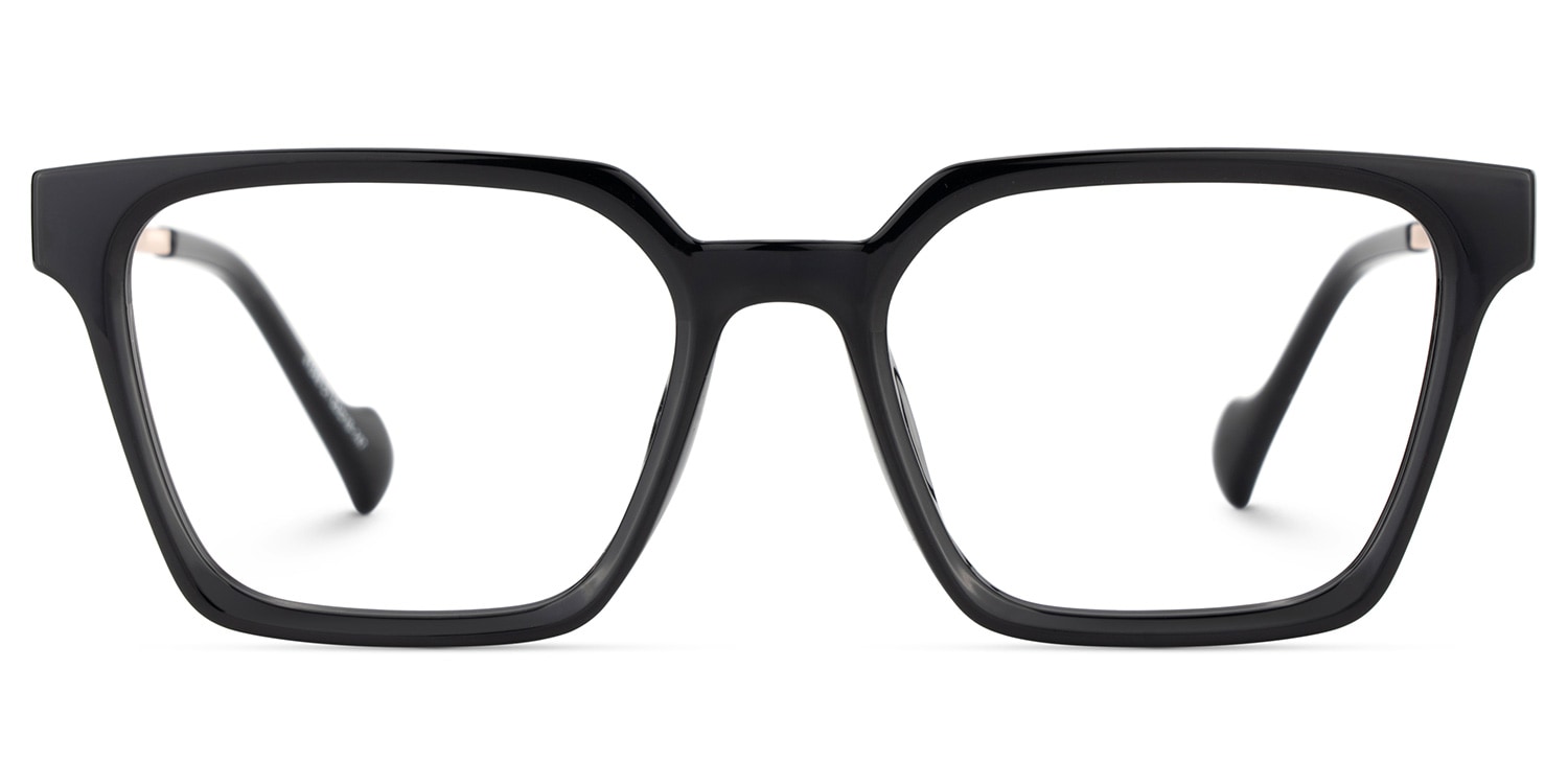 Mabel Square Black Glasses