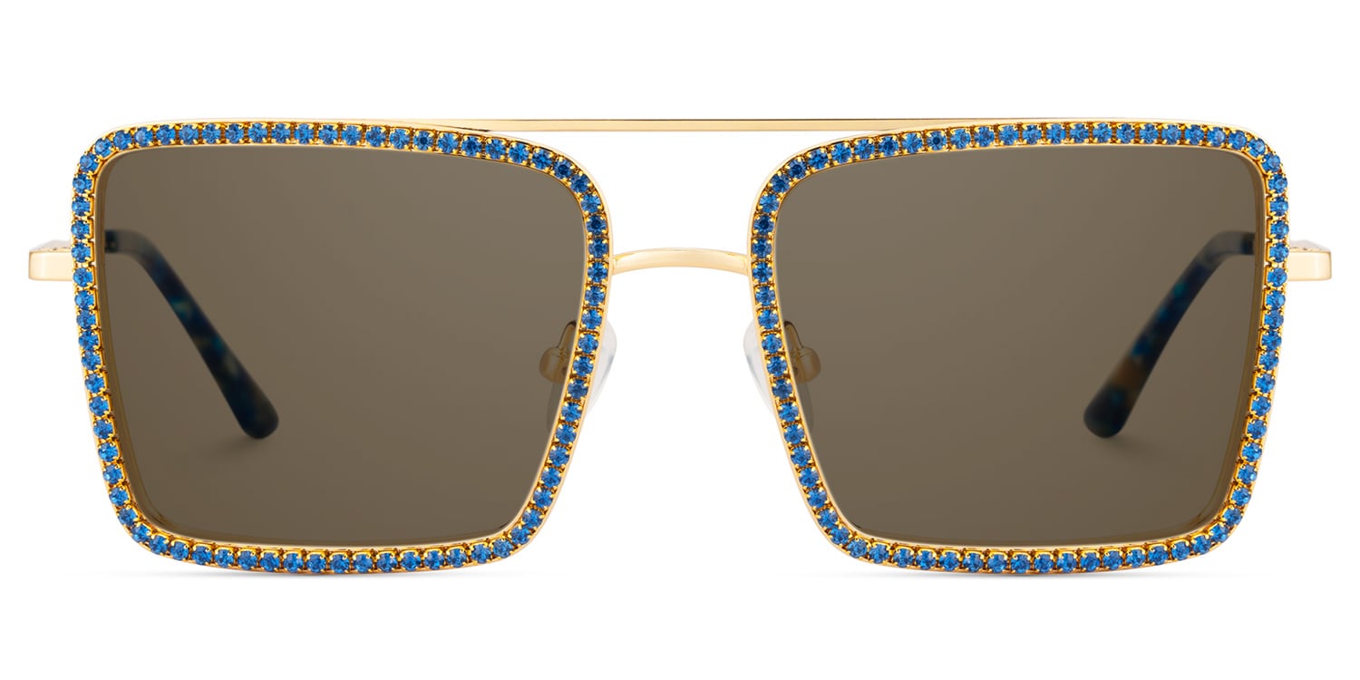 Diva Square Blue Sunglasses0