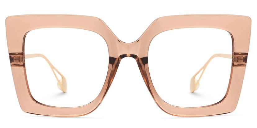 Qatar Square Beige Glasses