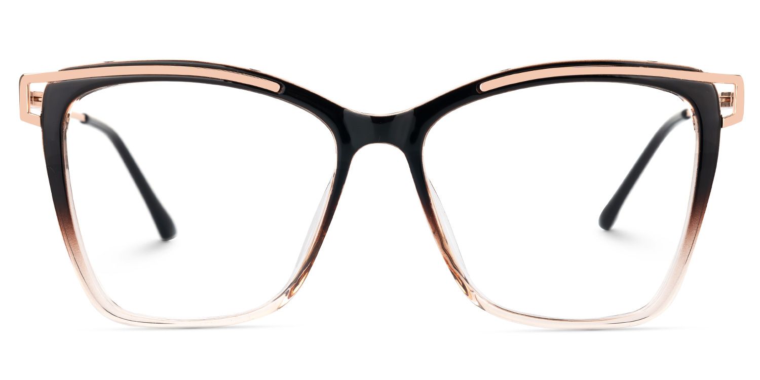 Krystle Square Multicolor Eyeglasses and Wide Frames0