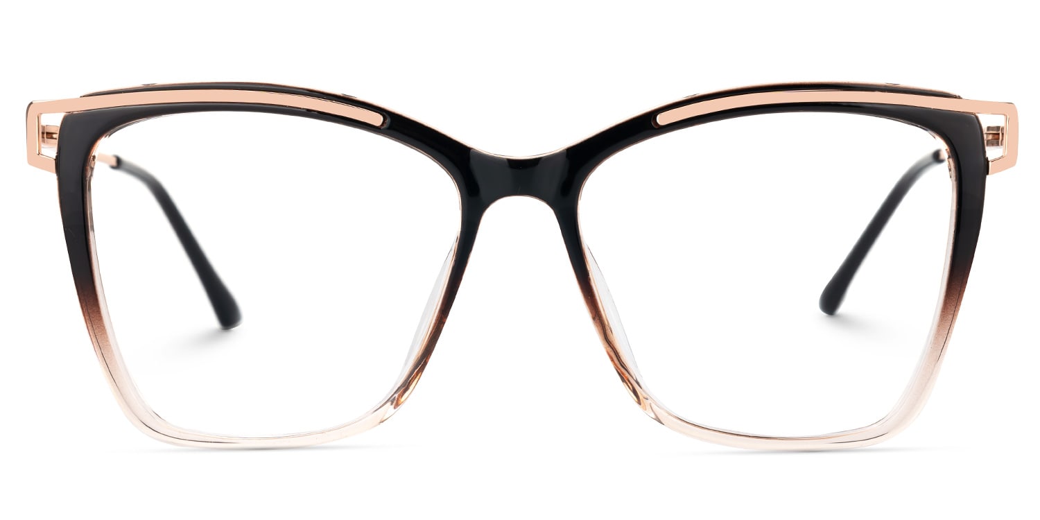 Krystle Square Multicolor Eyeglasses and Wide Frames0
