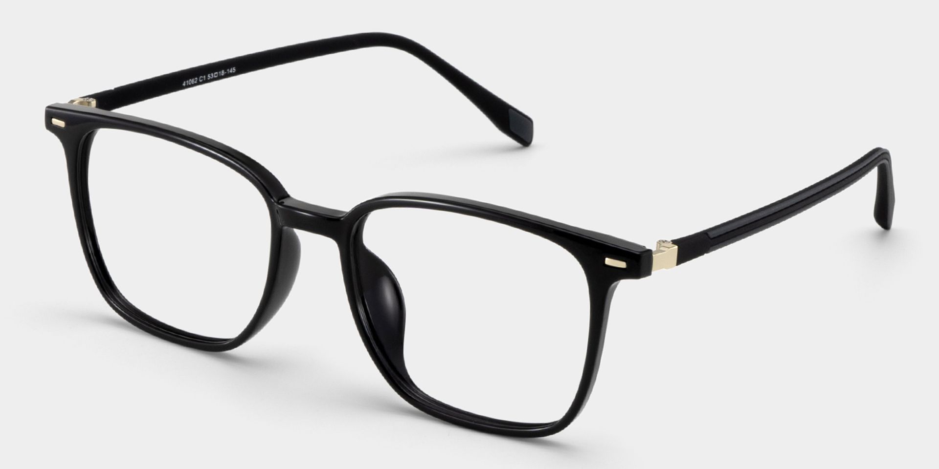 Charles Oversized Black Square Glasses Frames for Women and Men | ZEELOOL3