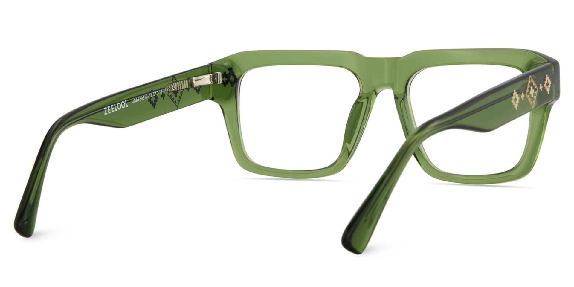 Ramdass Green Rectangle Prescription Glasses | Zeelool5