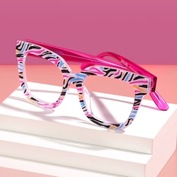 Yaniska Square Colorful Glasses0