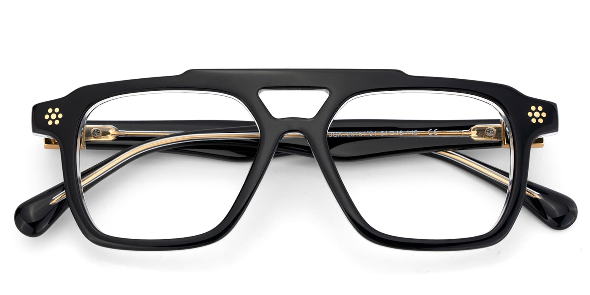 Mercurio Eyeglasses in Aviator Black Frame | Zeelool2