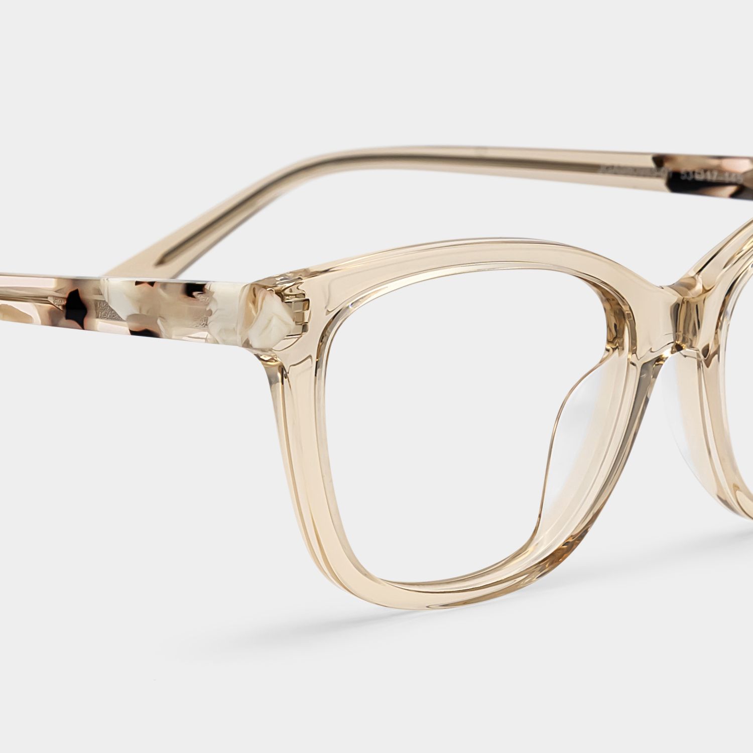 Cassia Art Beige Rectangle Glasses Frames for Women | ZEELOOL6