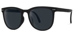 Lindzy Square Black Sunglasses2