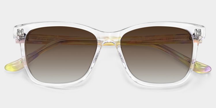 Faith Clear Rectangle Sunglasses