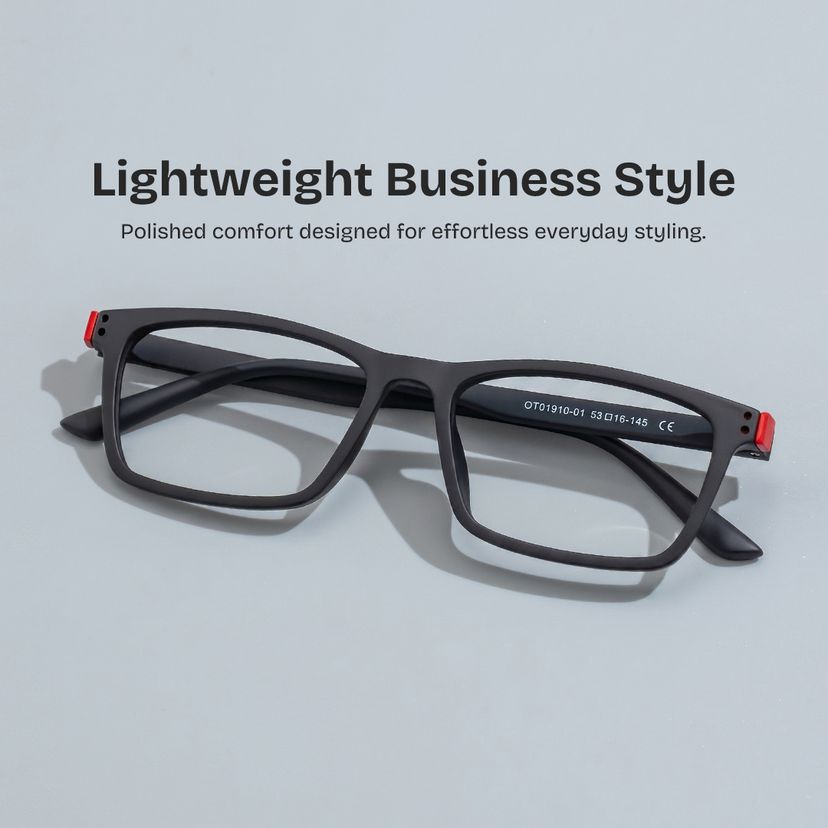 Cheche Black Rectangle Glasses